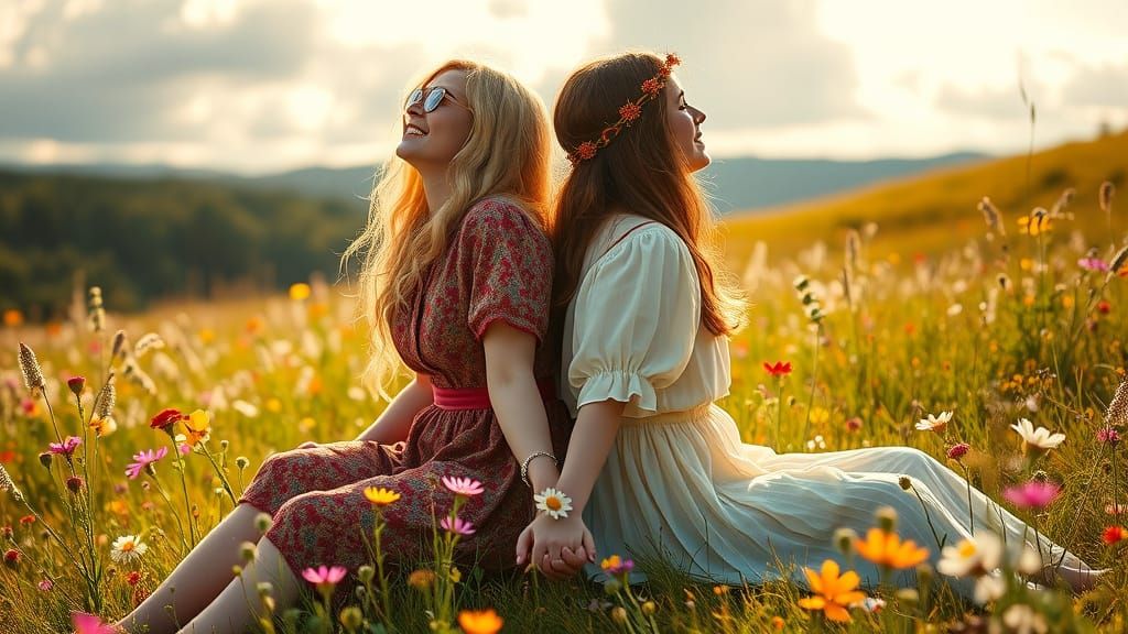 Whispers of Divine Love in a Pre-Raphaelite Meadow