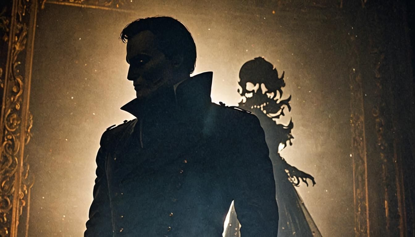 Phantom Silhouette in Glamorous Opera House