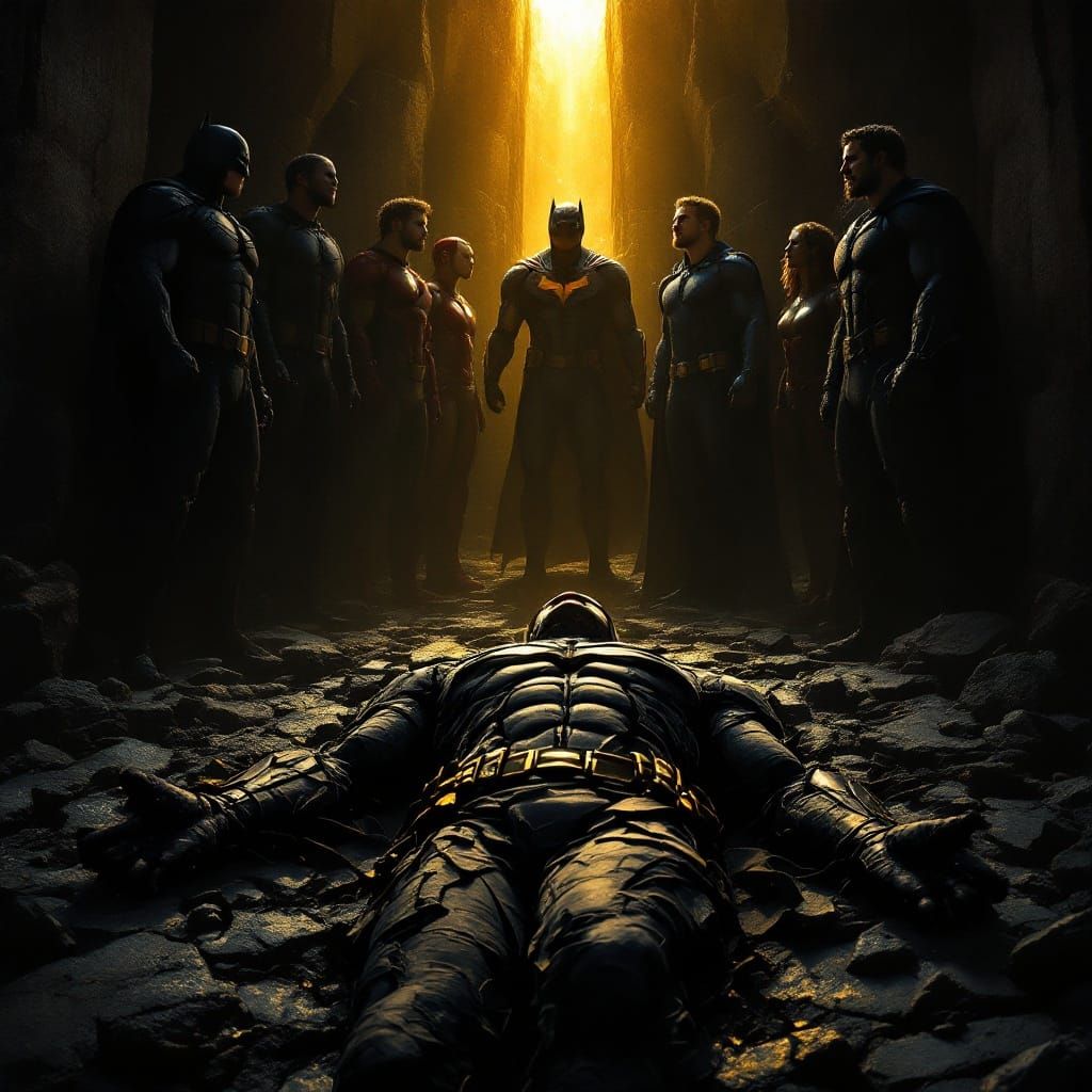 Batman's Dark Elegy in Ancient Tomb