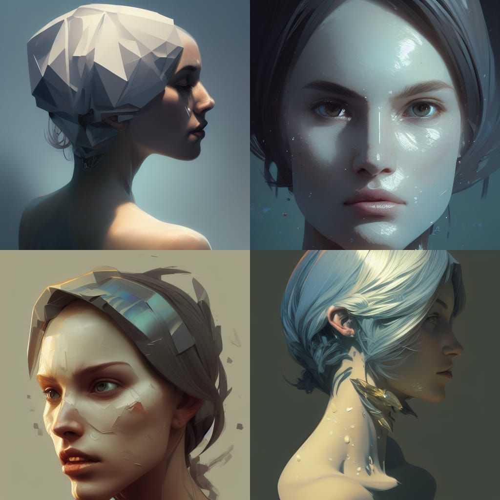 Detailed Portrait in Digital Art Style