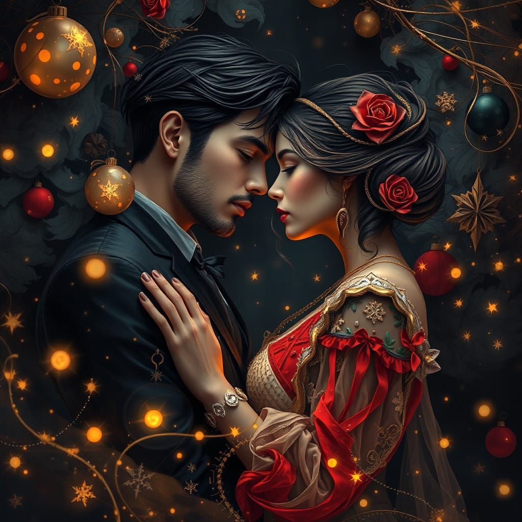 Romantic Dreamscapes in Whimsical, Cyberpunk Style