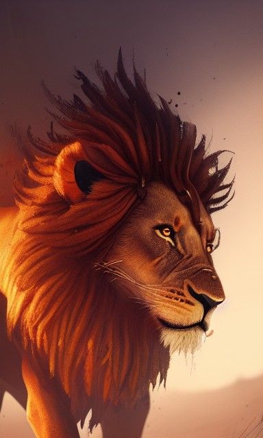 Scarred Lion Concept Art in Unreal Engine 5