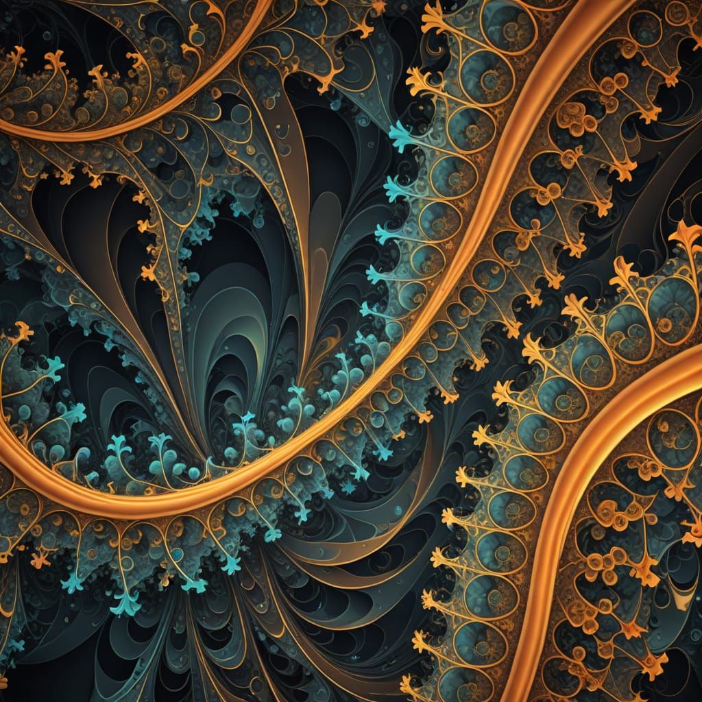 Abstract Fractal Art: Order and Chaos
