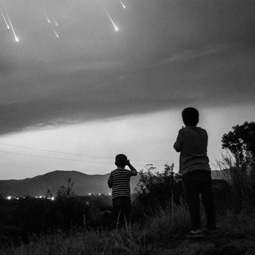 Dramatic Sunset Apocalypse with a Family's Last Stand