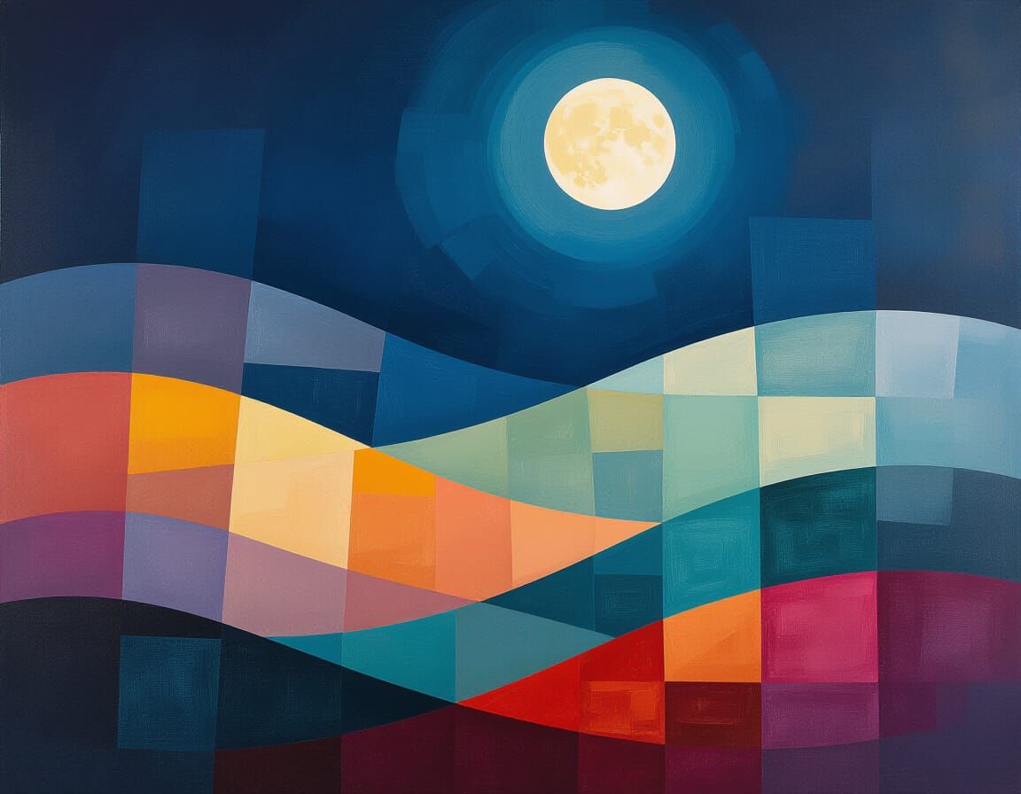 Ethereal Dreamscape in Abstract Expressionist Style