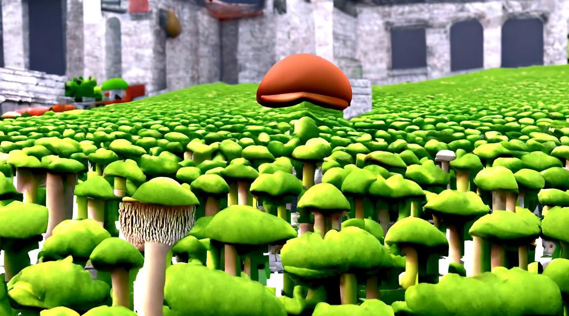 Photorealistic Mushroom Kingdom in 8K Resolution