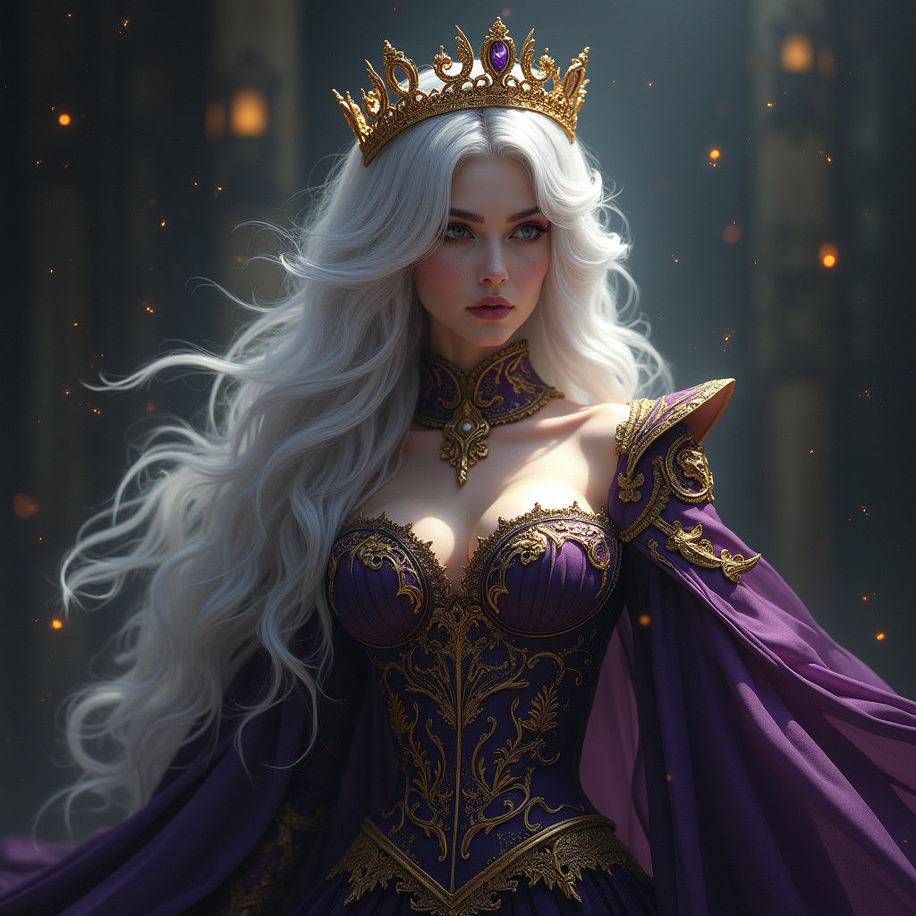 Fantasy Princess in Eerie, Mystical Ambiance