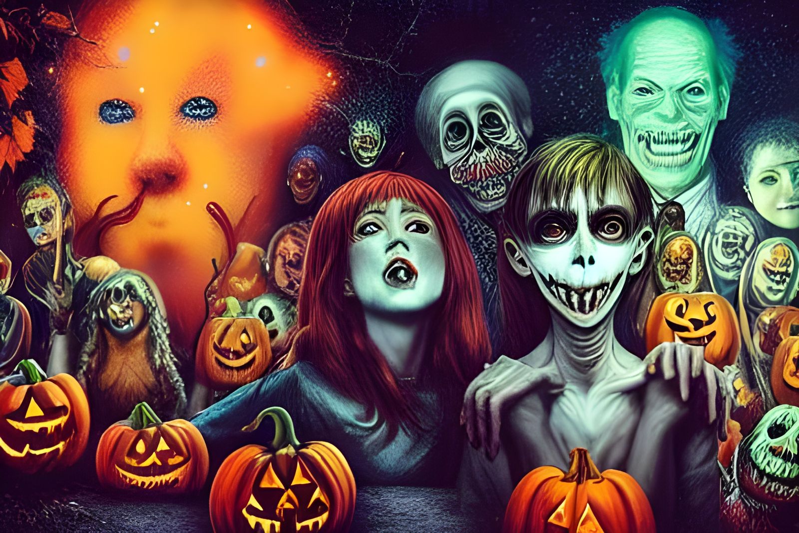 Surreal Halloween Christmas Party in Another Dimension