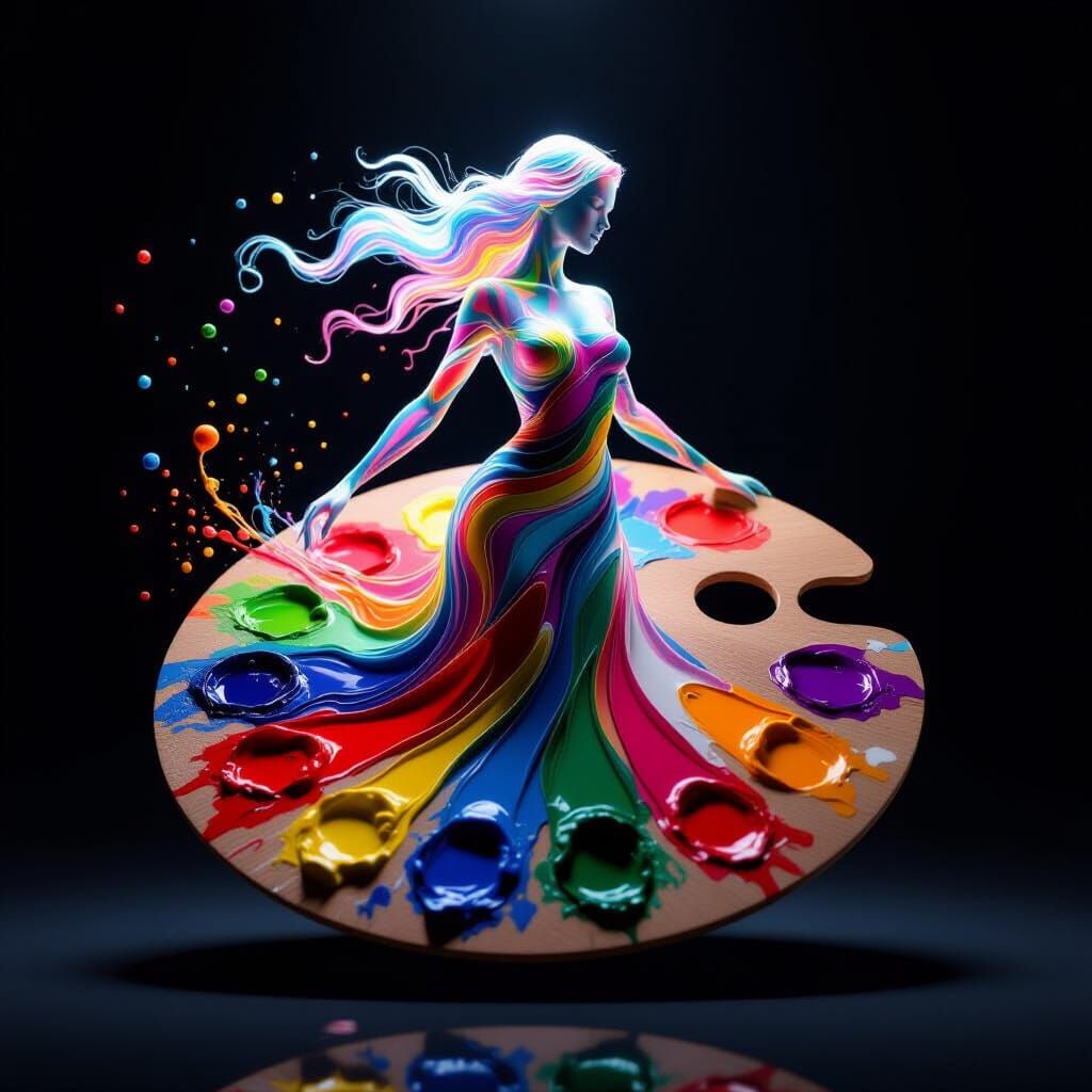 Hyperrealistic 16K Cinematic Slow-Motion of Ethereal Figure ...