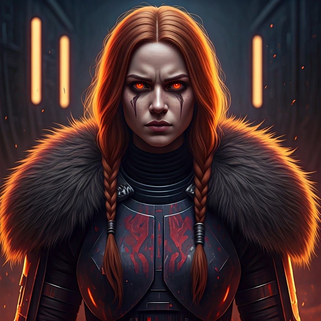 Ginger Sith Warrior in Star Wars Galaxy