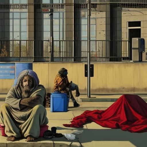 Powerful Image of a Person Experiencing Homelessness