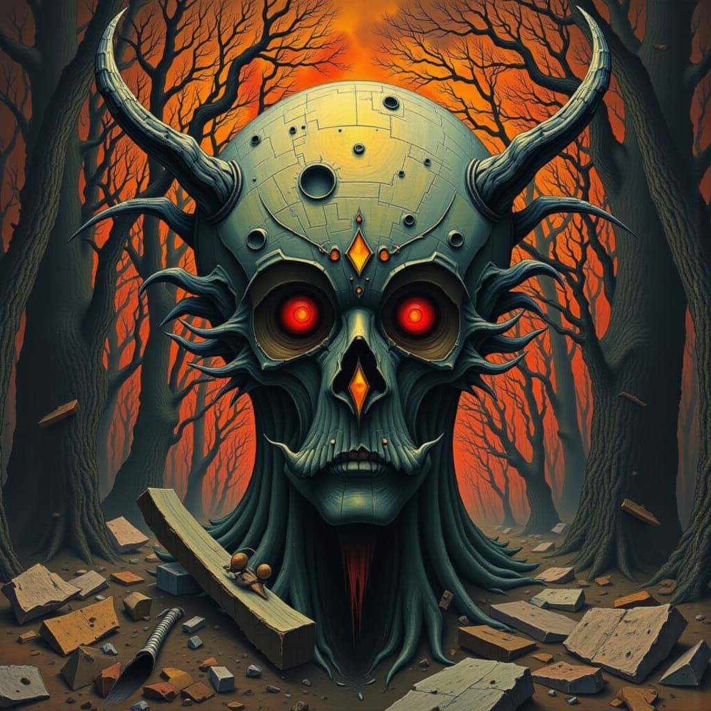 Dark Fantasy Scene: Nocturne of Shadows