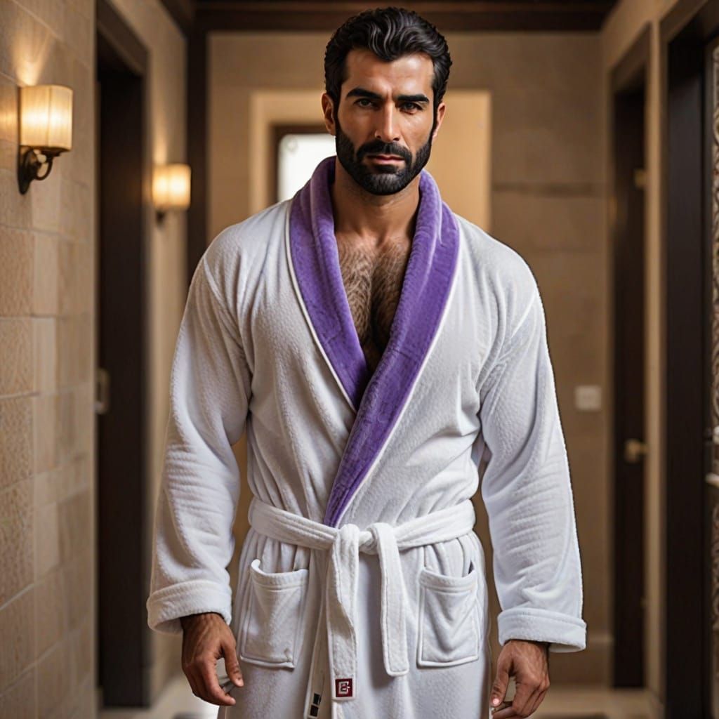 Realistic Portrait of a Handsome Arab Man