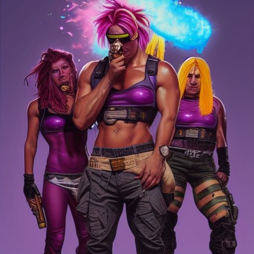 Dreadnoks Indulge: Doughnuts and Grape Soda, Photorealistic