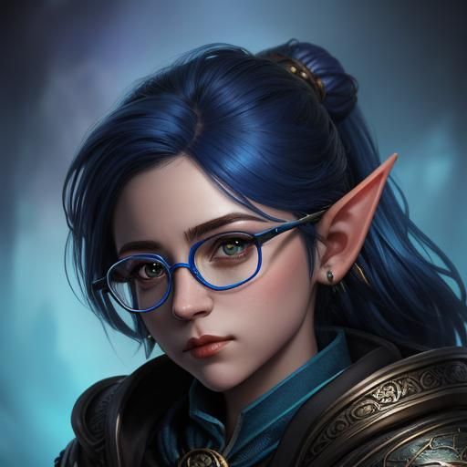 Detailed Fantasy Portrait of a Gnome Librarian