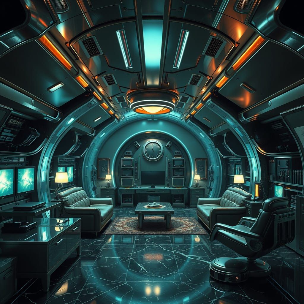 Futuristic Safe House Bunker in a Dystopian World