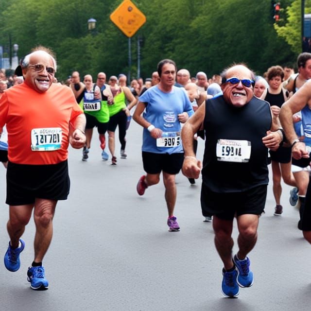 Danny DeVito Runs a Marathon