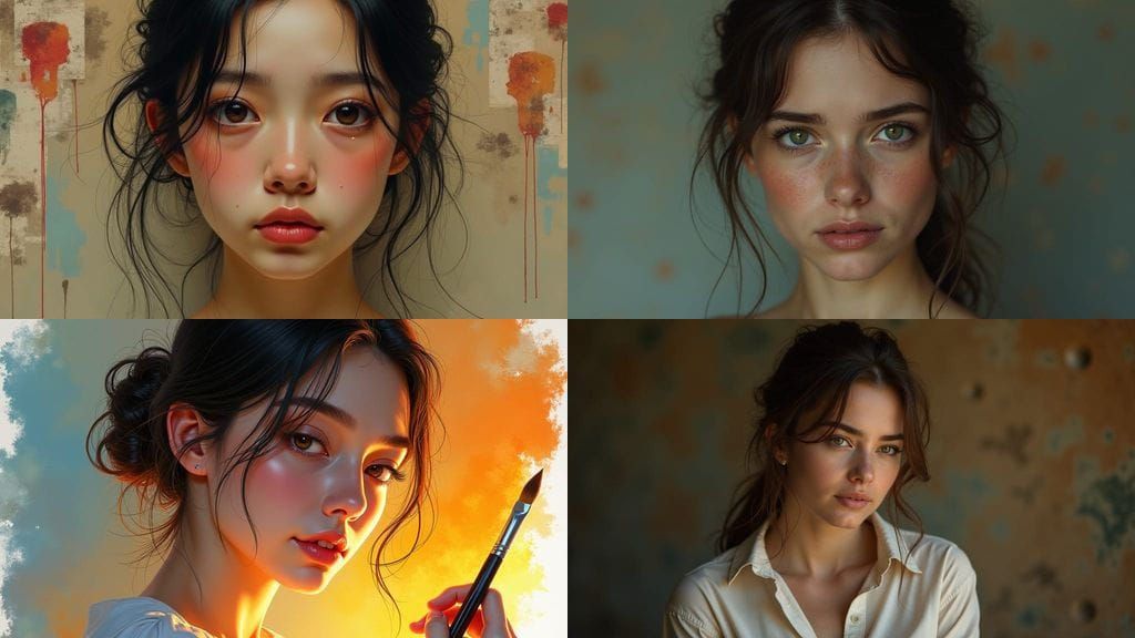 A Smiling Face Hides Inner Turmoil in Hyperrealistic Self-Po...