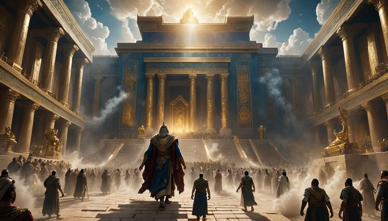 King Solomon and the Temple's Divine Light