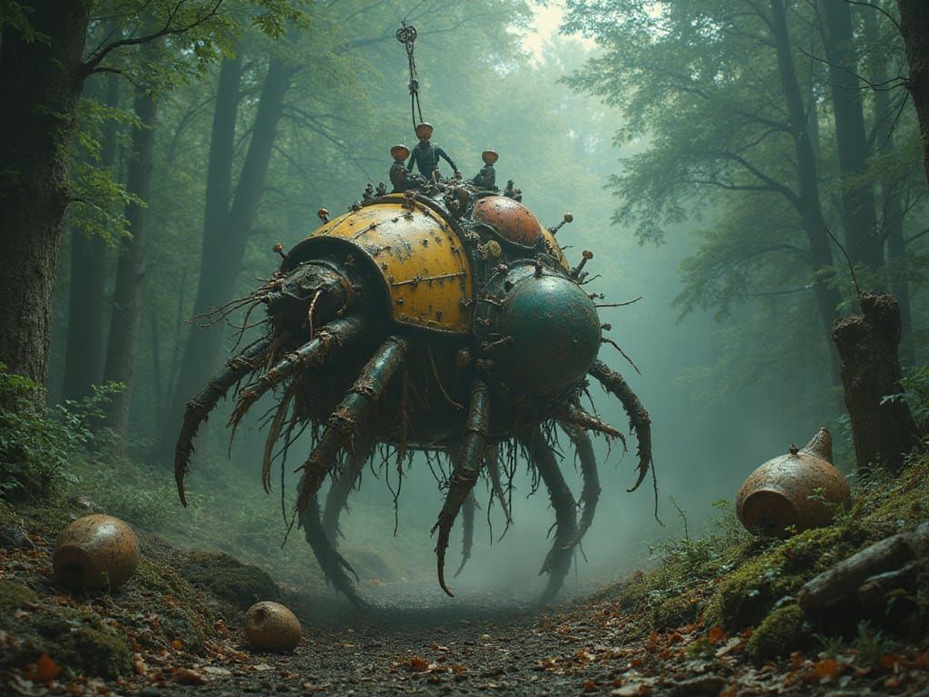 Bizarre SteamHovel Funerary Chic