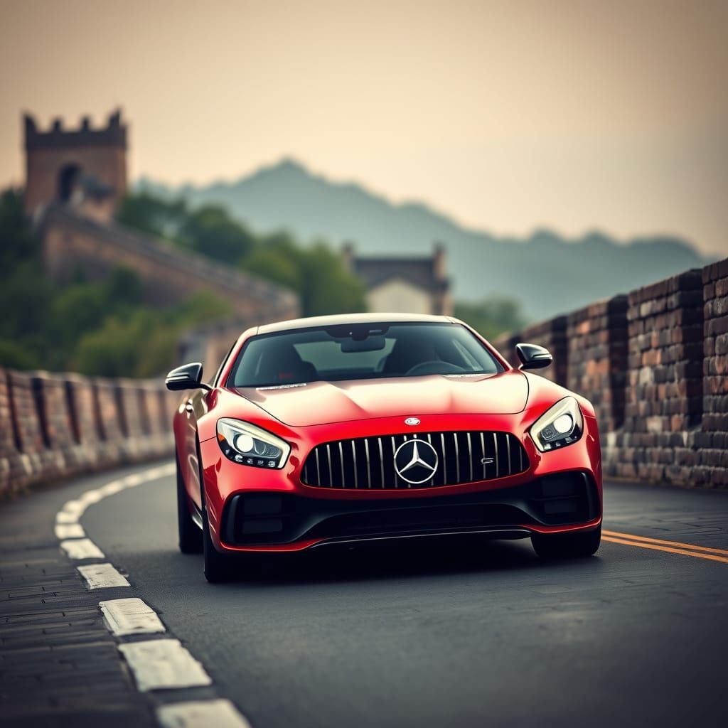 Mercedes AMG Drives on Great Wall of China