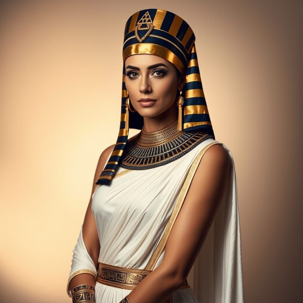Golden Goddess of the Nile in Modern Splendor