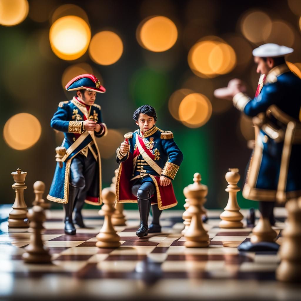 Napoleon Playing Chess: Professional Photography