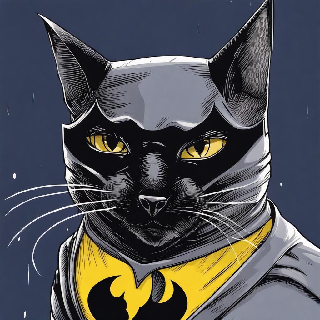 Batman Cat AI Generated Image