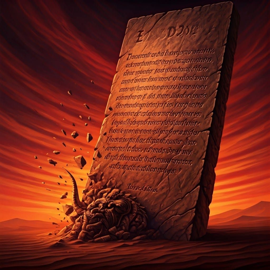 Divine Decree in Dark Fantasy Style