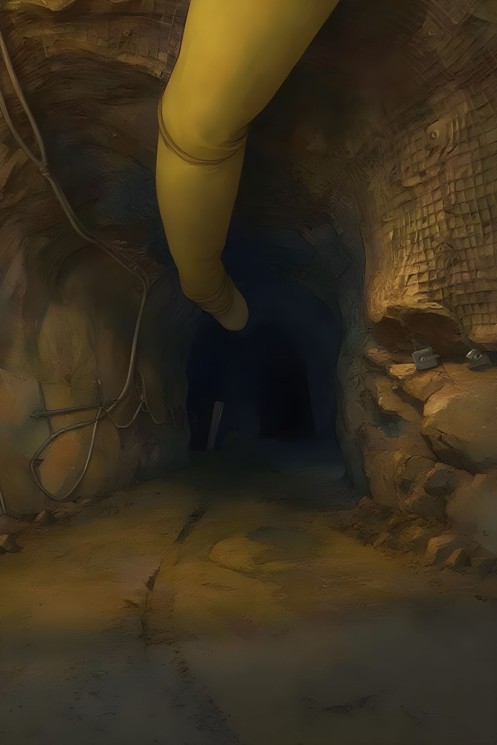 Epic Mining Cave Render in Anime Style