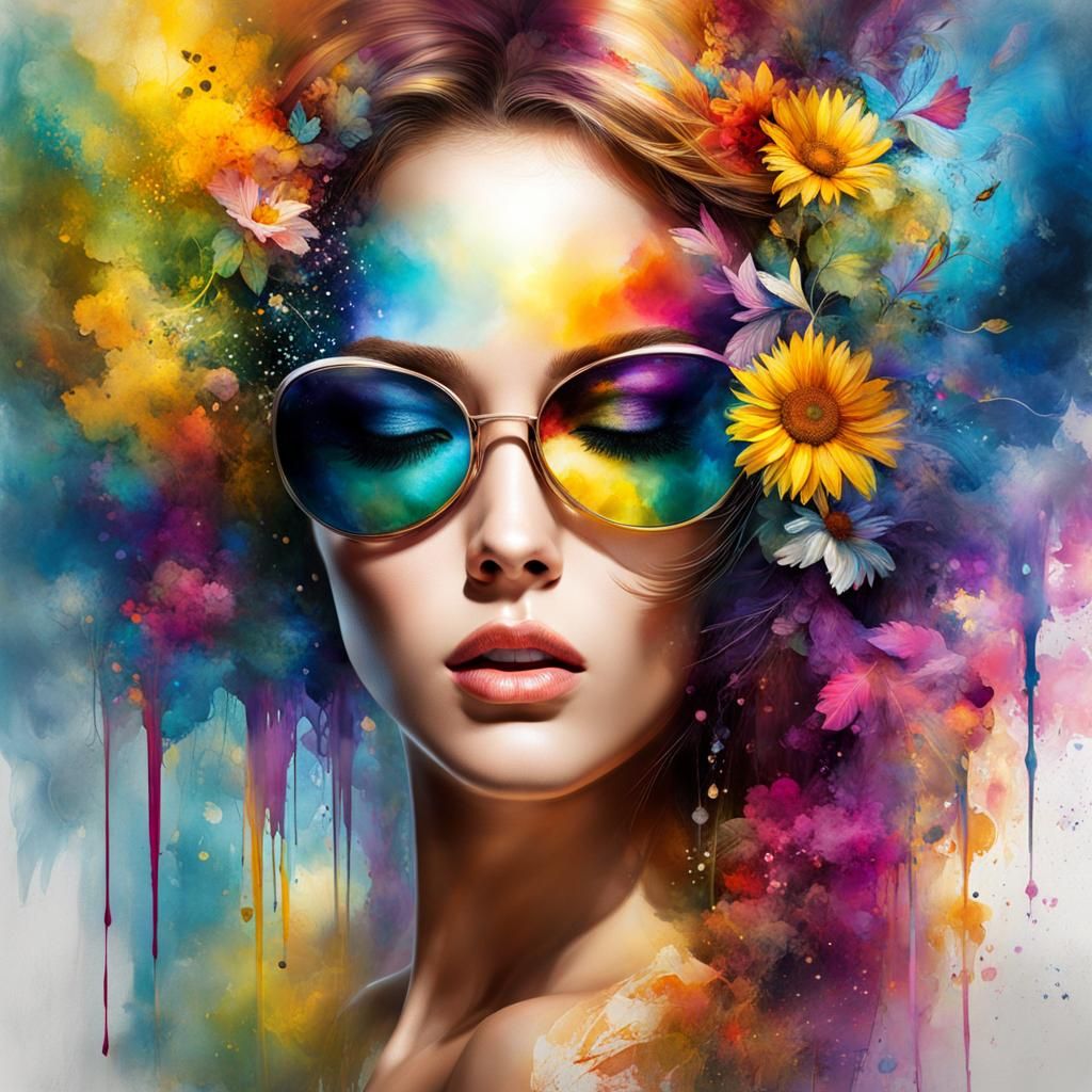 Paradise Dreamscape in Mixed Media Fantasycore