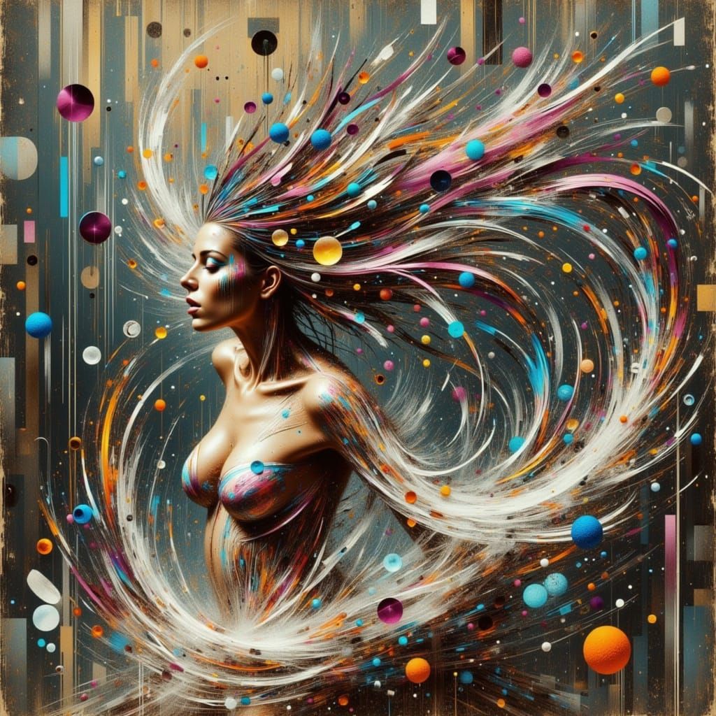 A Cyberpunk Landscape of Neon Dreams and Dark Realities