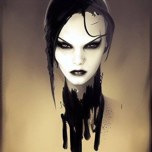 Sinister Pie Face Digital Painting