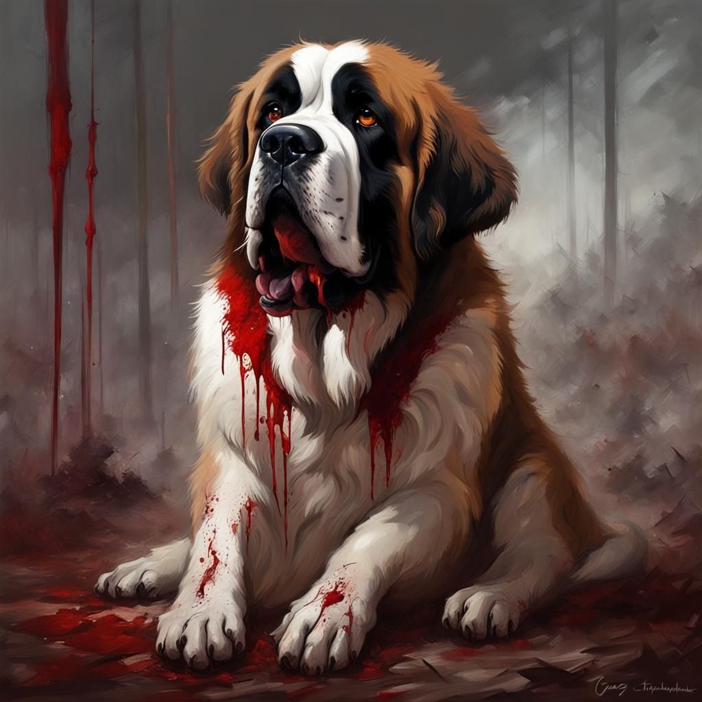 Sinister Bloody Saint Bernard in Dark Style