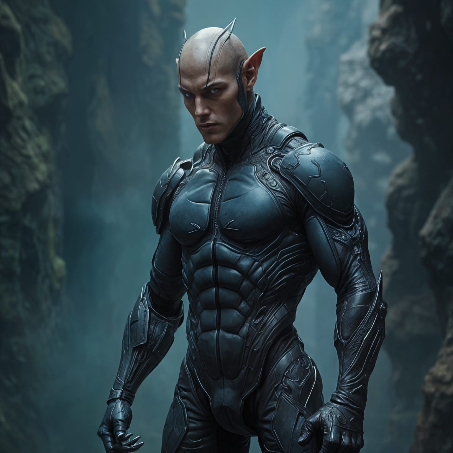 Intergalactic Hunk in Seductive Pose