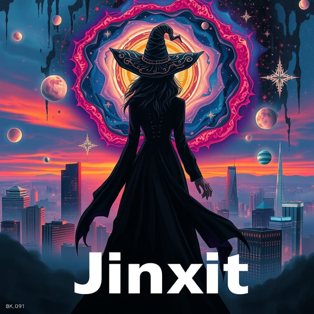 Celestial Woman in Cityscape: Digital Matte Painting