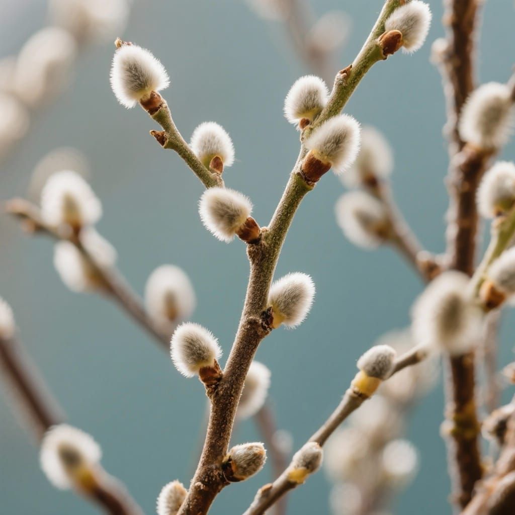 Ethereal Willow Tree in Dreamlike Landscape