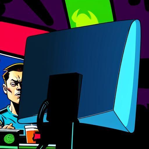 Elon Musk Cartoon Caricature in Comic Book Style