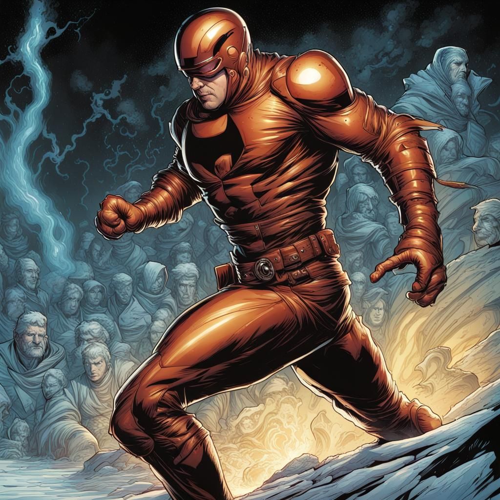 Dog Portrait in Comic Book Style