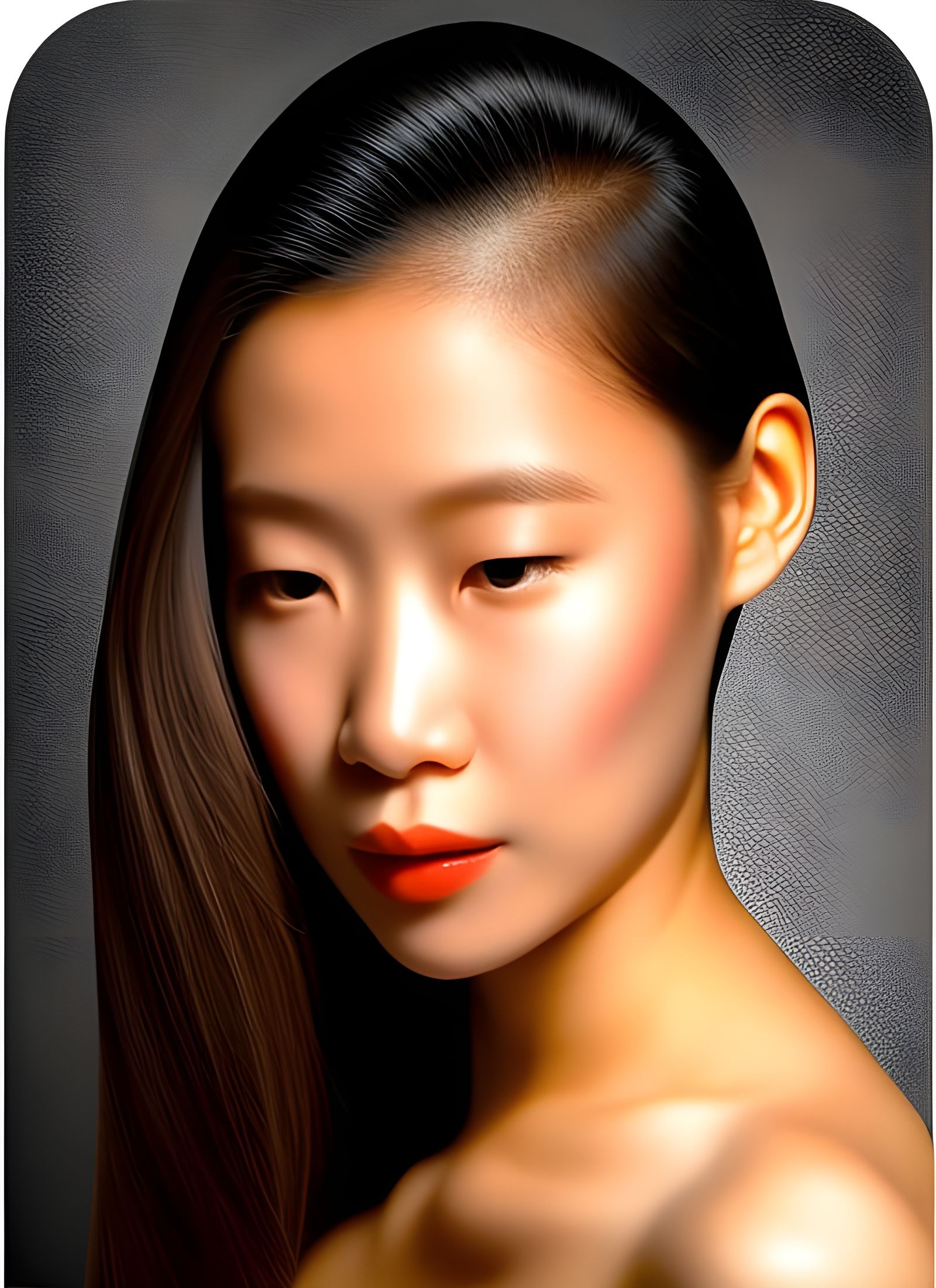 Beautiful Woman Enjoying Tea in London Cafe