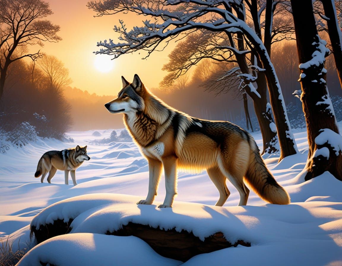 Wolves in Winter