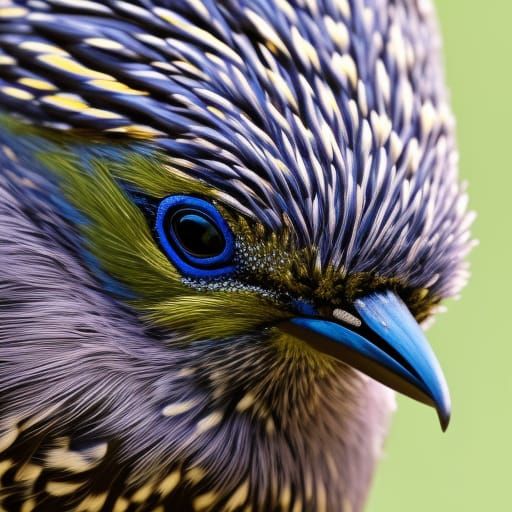 Spring Starling Portrait with Detailed Feathering