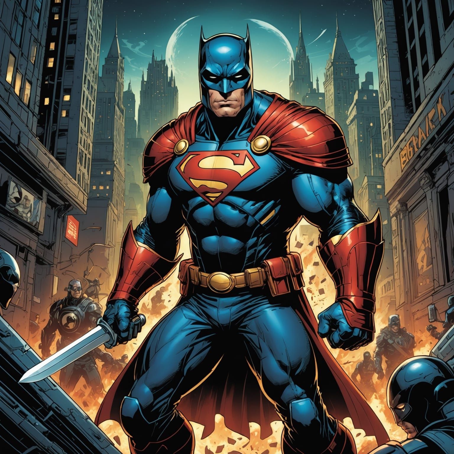 Comic Book Art Portrait in Brooks and Mumford Style