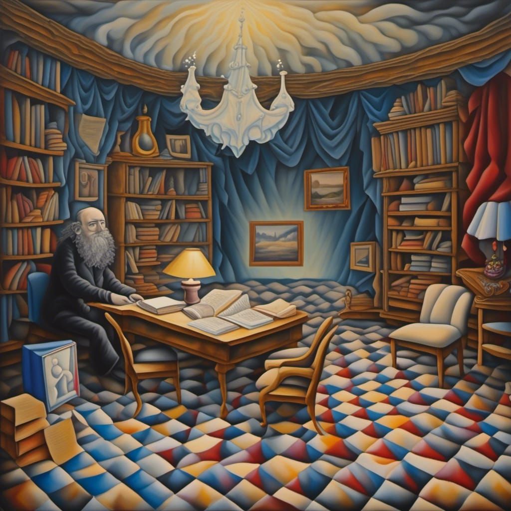 Quantum Wave Freezes Time in Pointillist Room