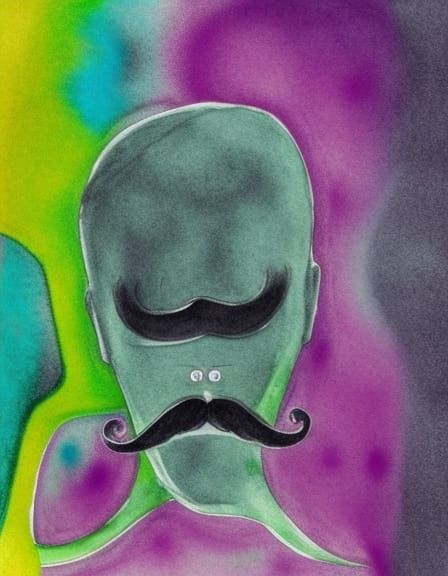 Alien with mustache