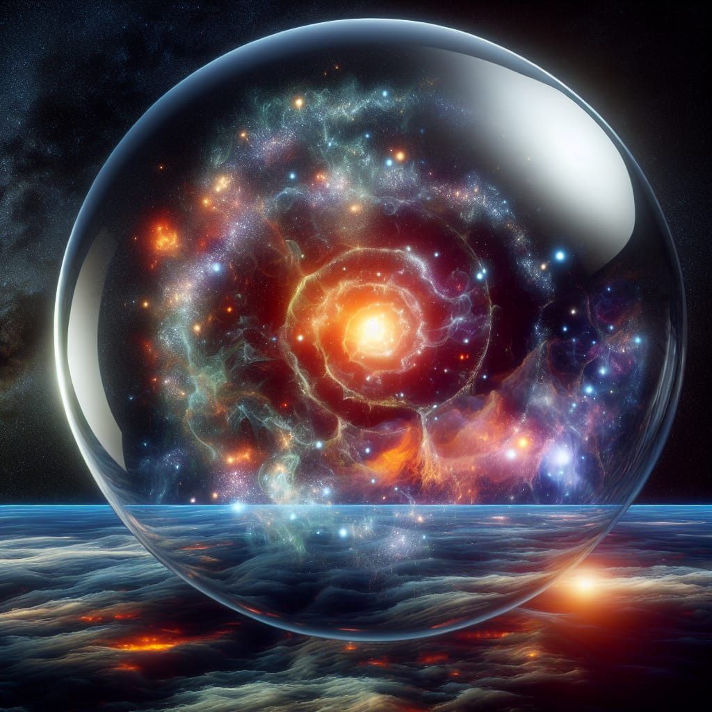 Infinite Universe Inside a Crystal Ball