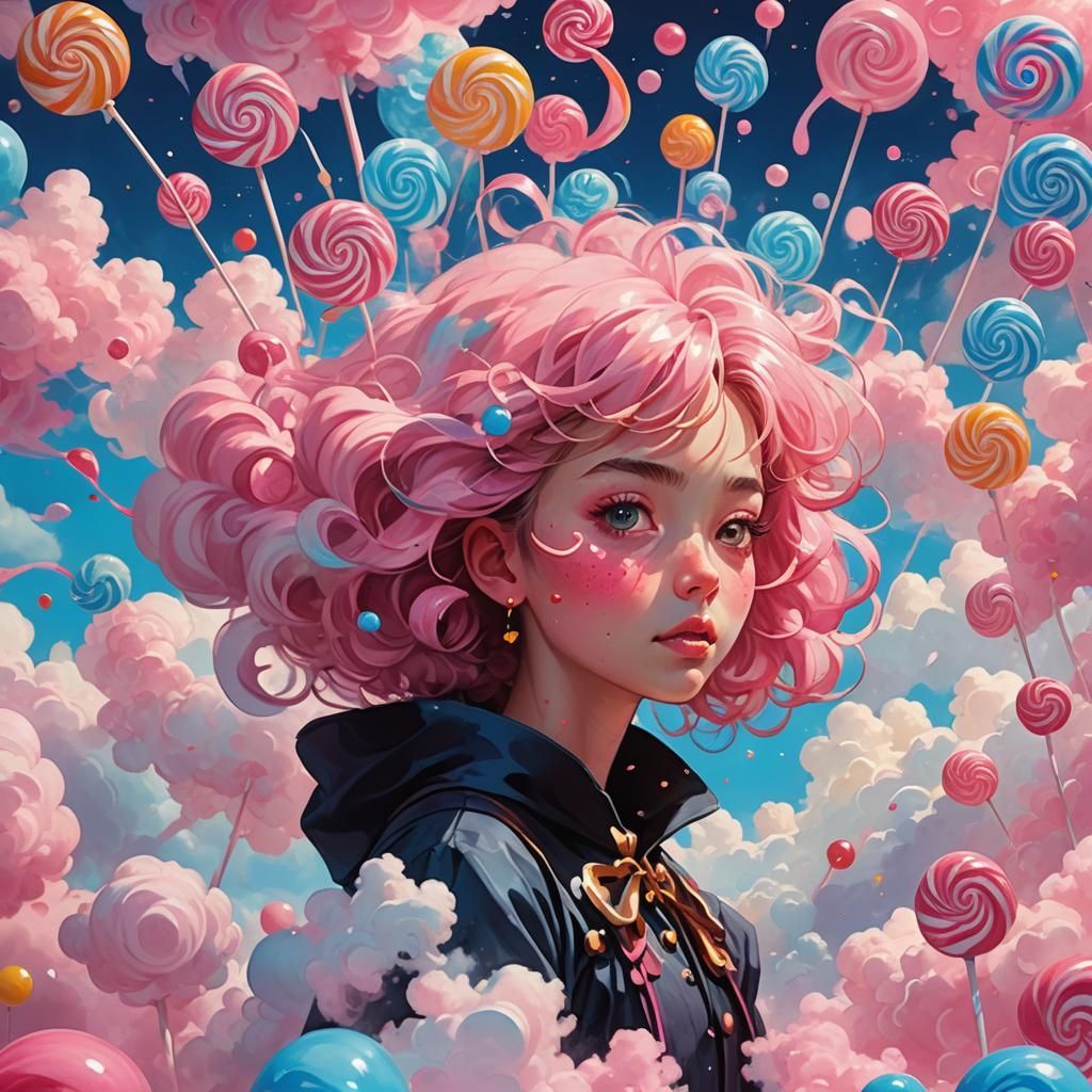Whimsical Witch Conjures a Candy Storm