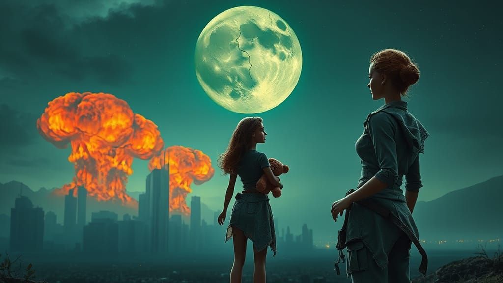 Apocalyptic Barbie Watches Scorching Mushroom Clouds