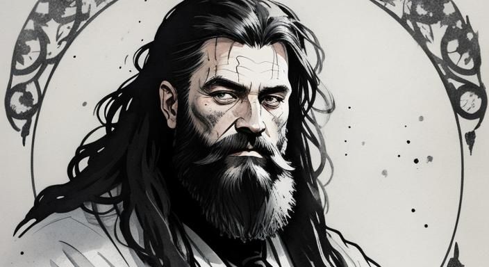 Whimsical Beards in Polka Dot Style