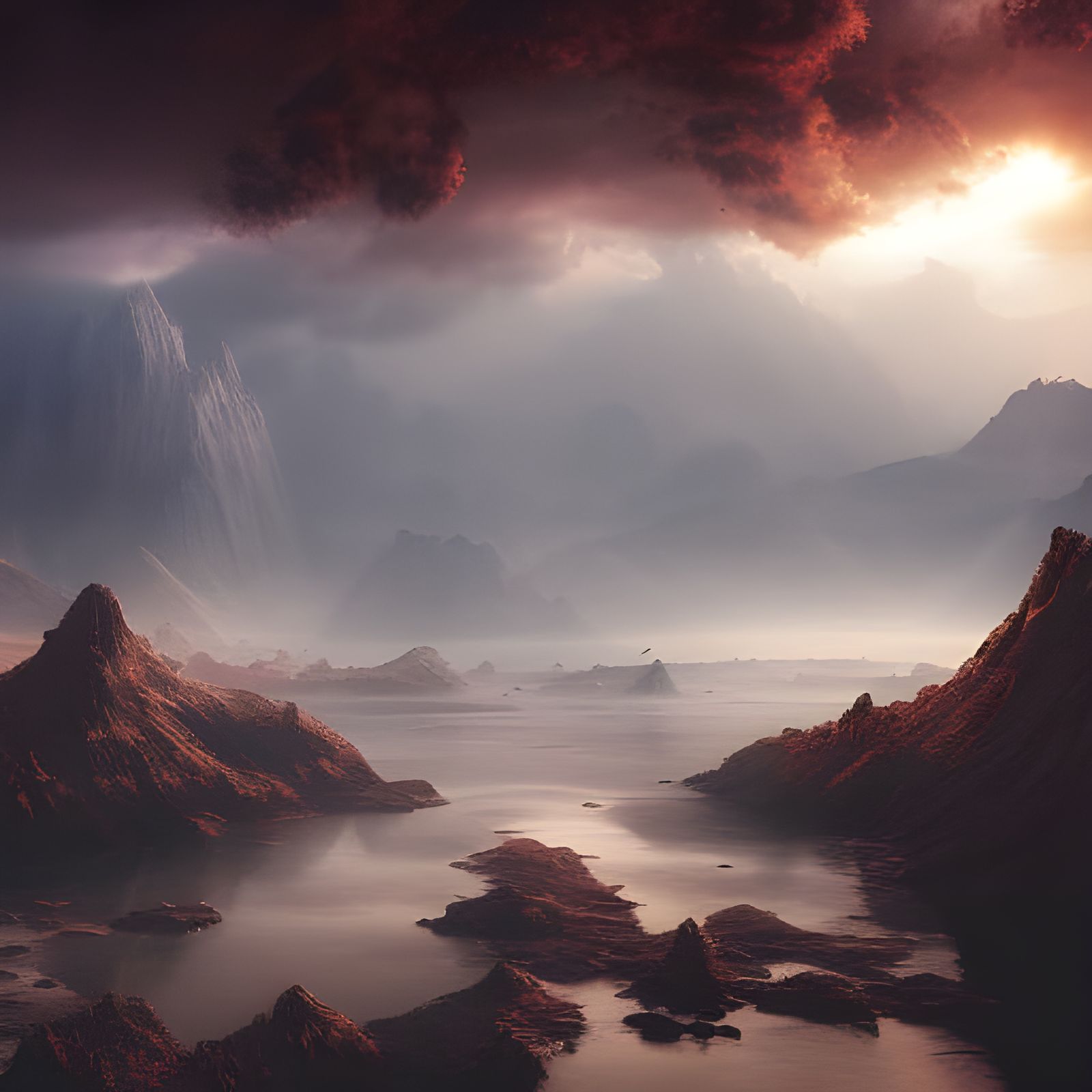 Epic Sun: Cinematic Digital Matte Painting
